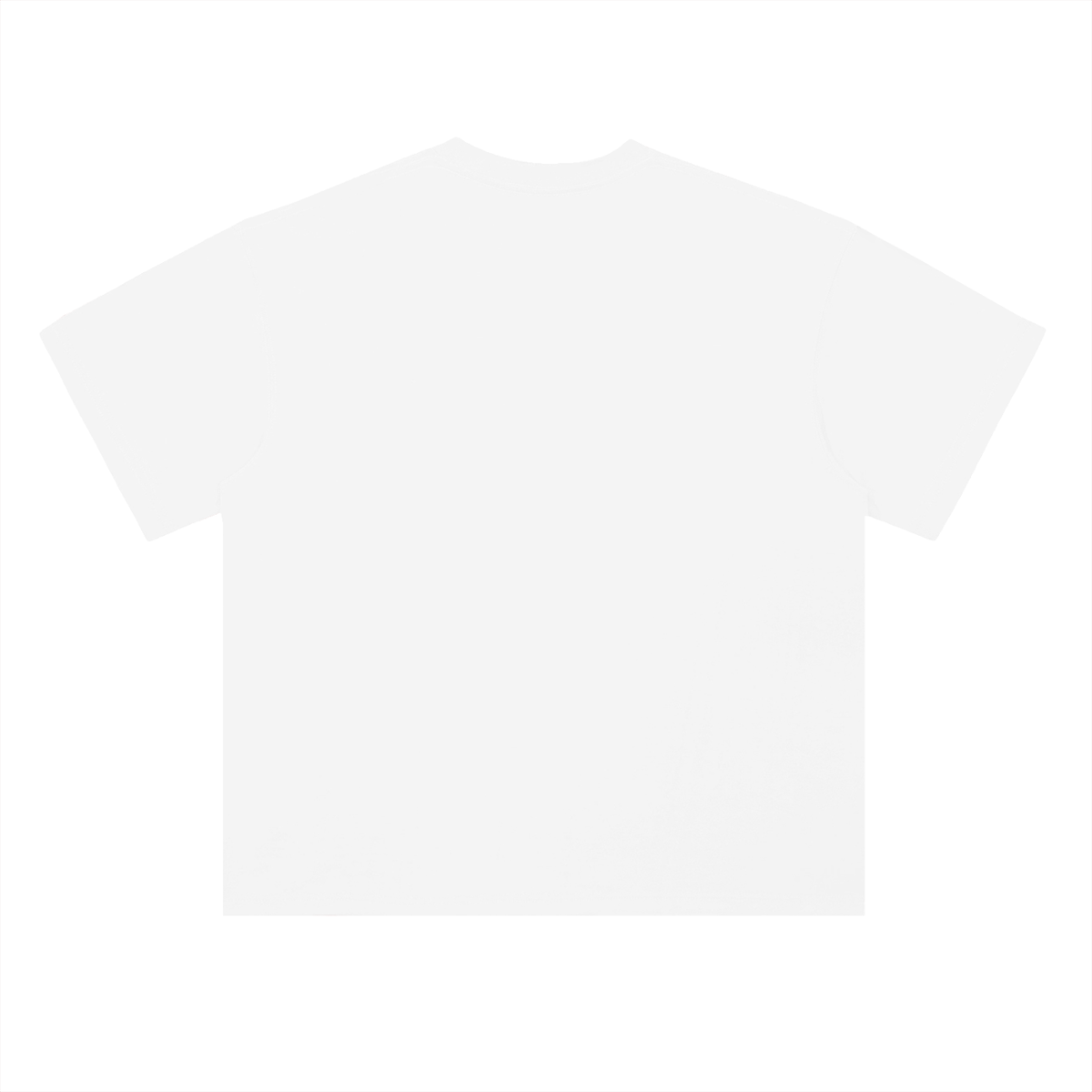 Lucent White Halftone Heavyweight Tee, back view