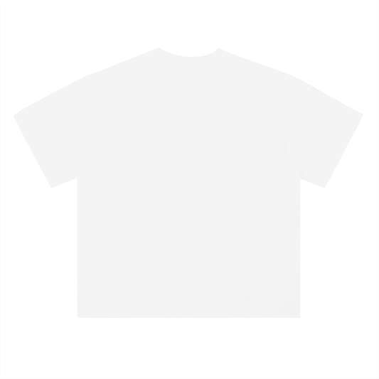 Lucent White Halftone Heavyweight Tee, back view