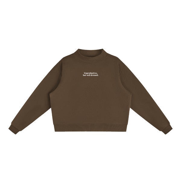 Unproductive but Well Dressed Mock Neck