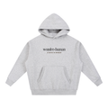Flower Gray Star Index Hoodie front view with Wonder Human chest logo